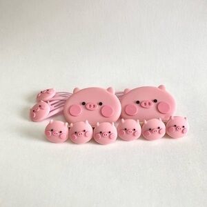 Girl | Hair Accessories | Little Piggies Hair Clips | 3 Sets